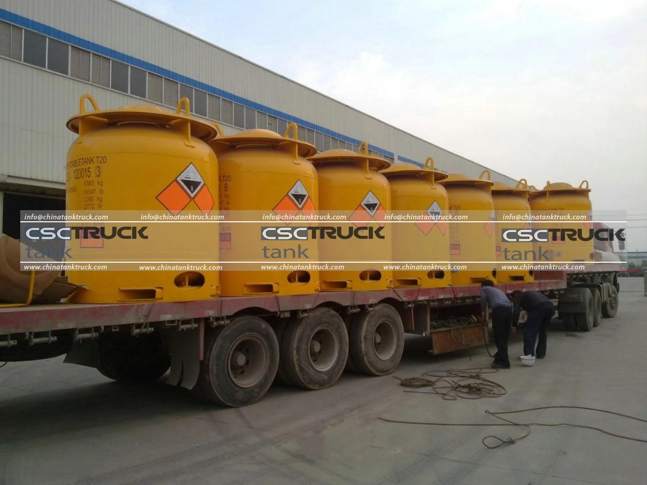 3300 Liters T20 UN1838 Portable Tank (4) 3300 Liters T20 UN1838 Portable Tank (4)