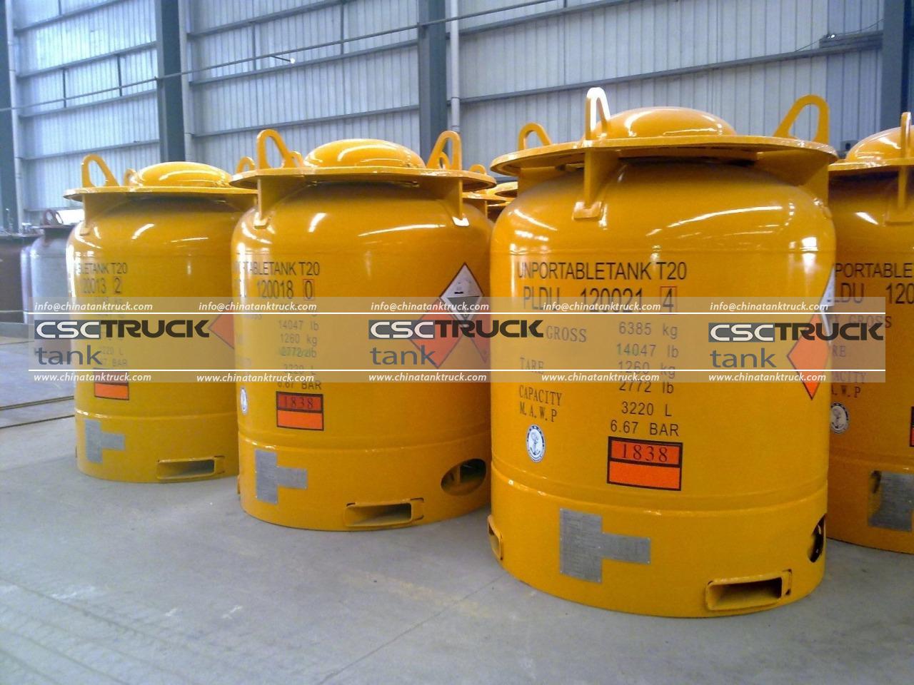 3300 Liters T20 UN1838 Portable Tank