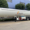 54 CBM 27 Ton LPG Propane Semi Trailer Tank Side