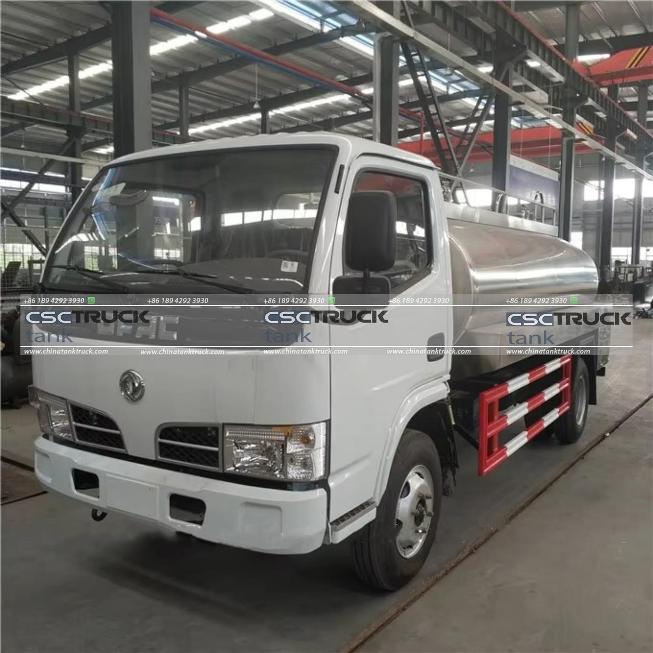 6 Wheelers 5000 Liters Milk Tanker Truck