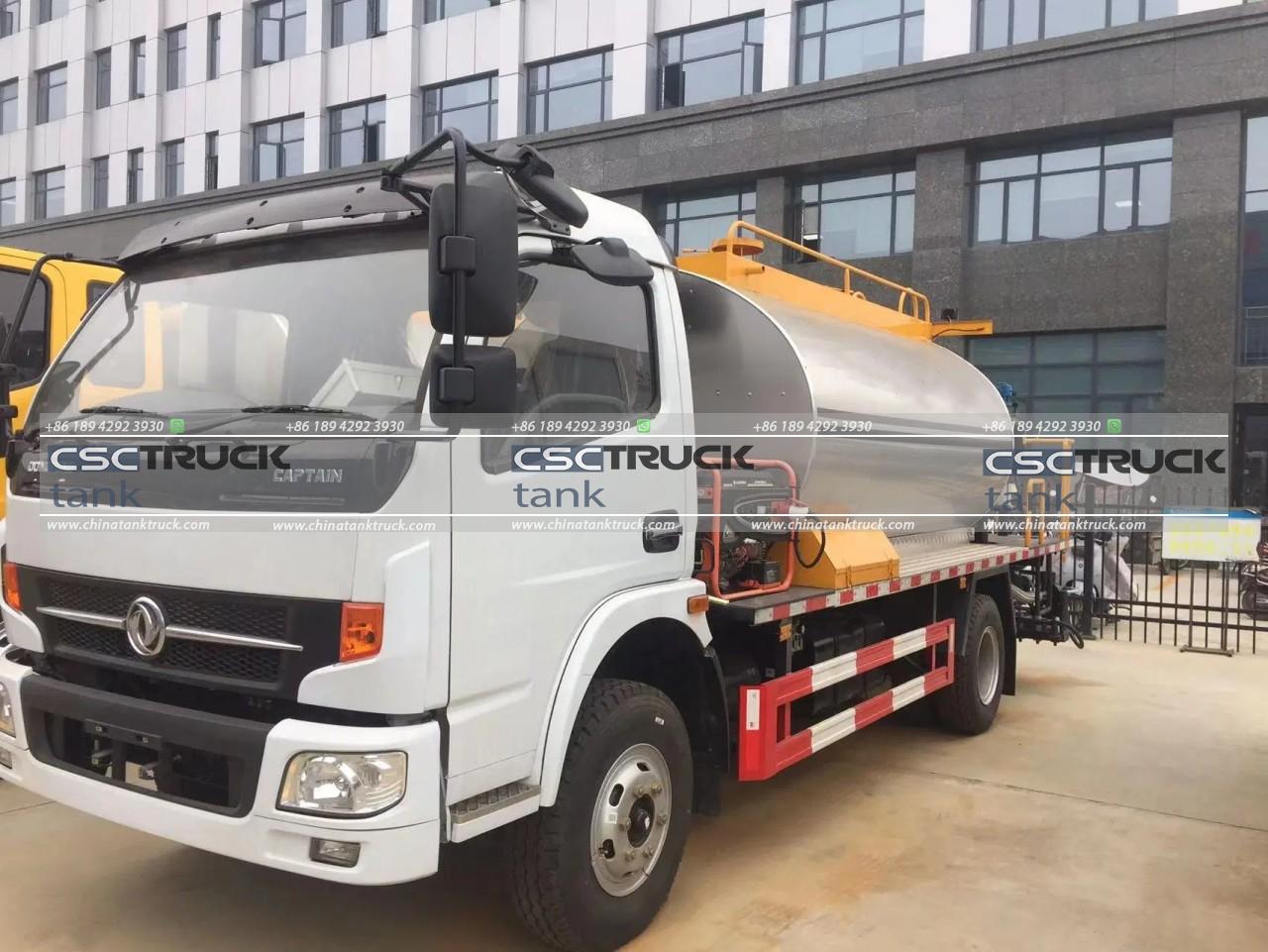 6 Wheelers 6000 Liters Asphalt Tank Truck