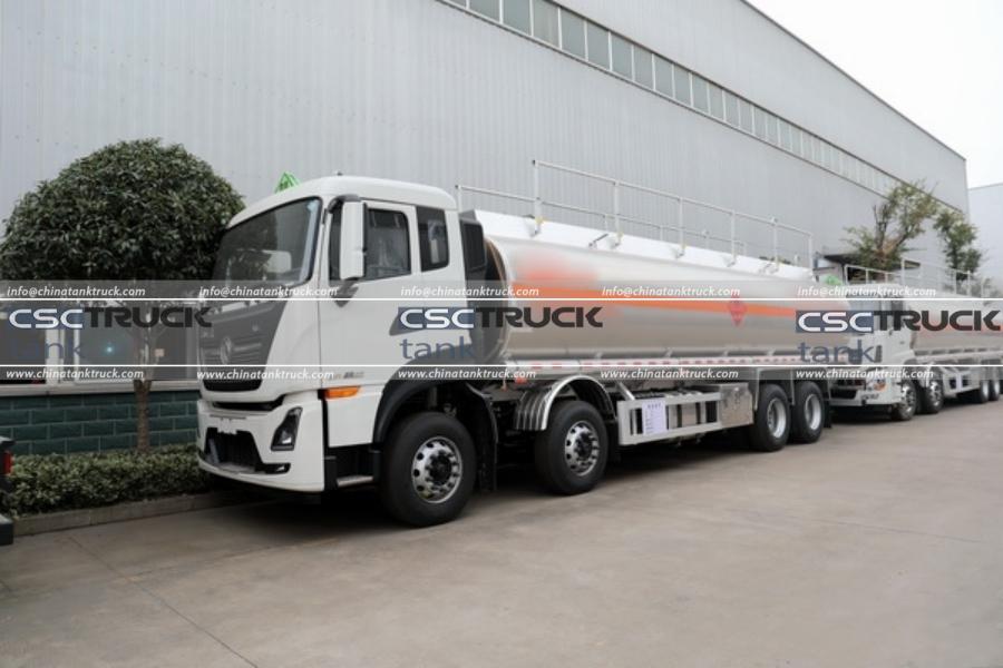 Dongfeng Tianlong 8x4 EURO VI 30 CBM Aluminum Fuel Tanker Truck ...