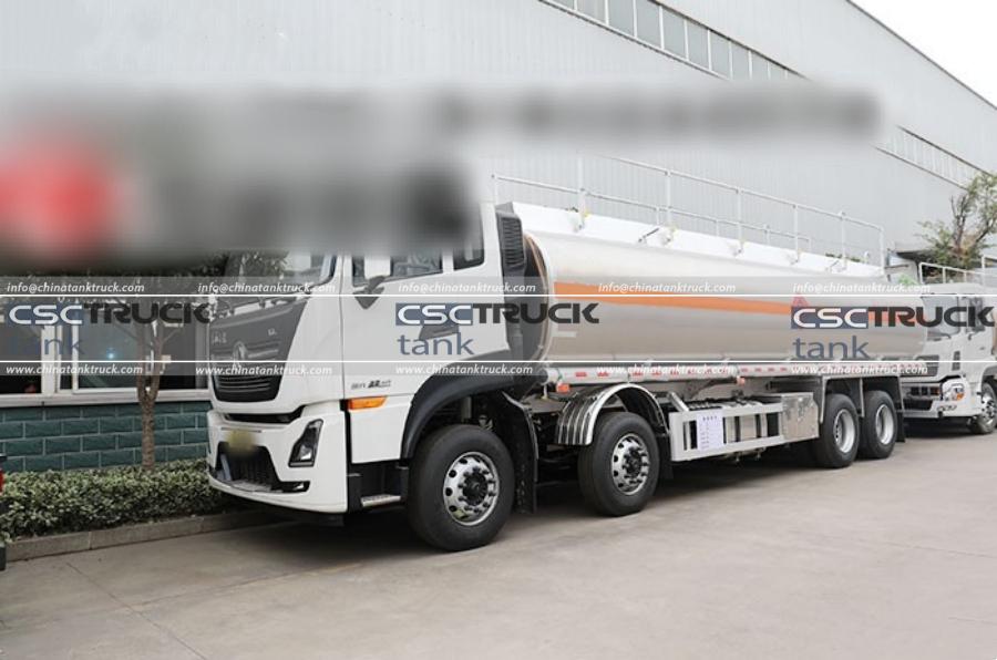 Dongfeng Tianlong KL 8x4 EURO VI Aluminum Fuel Tanker Truck Cab Review
