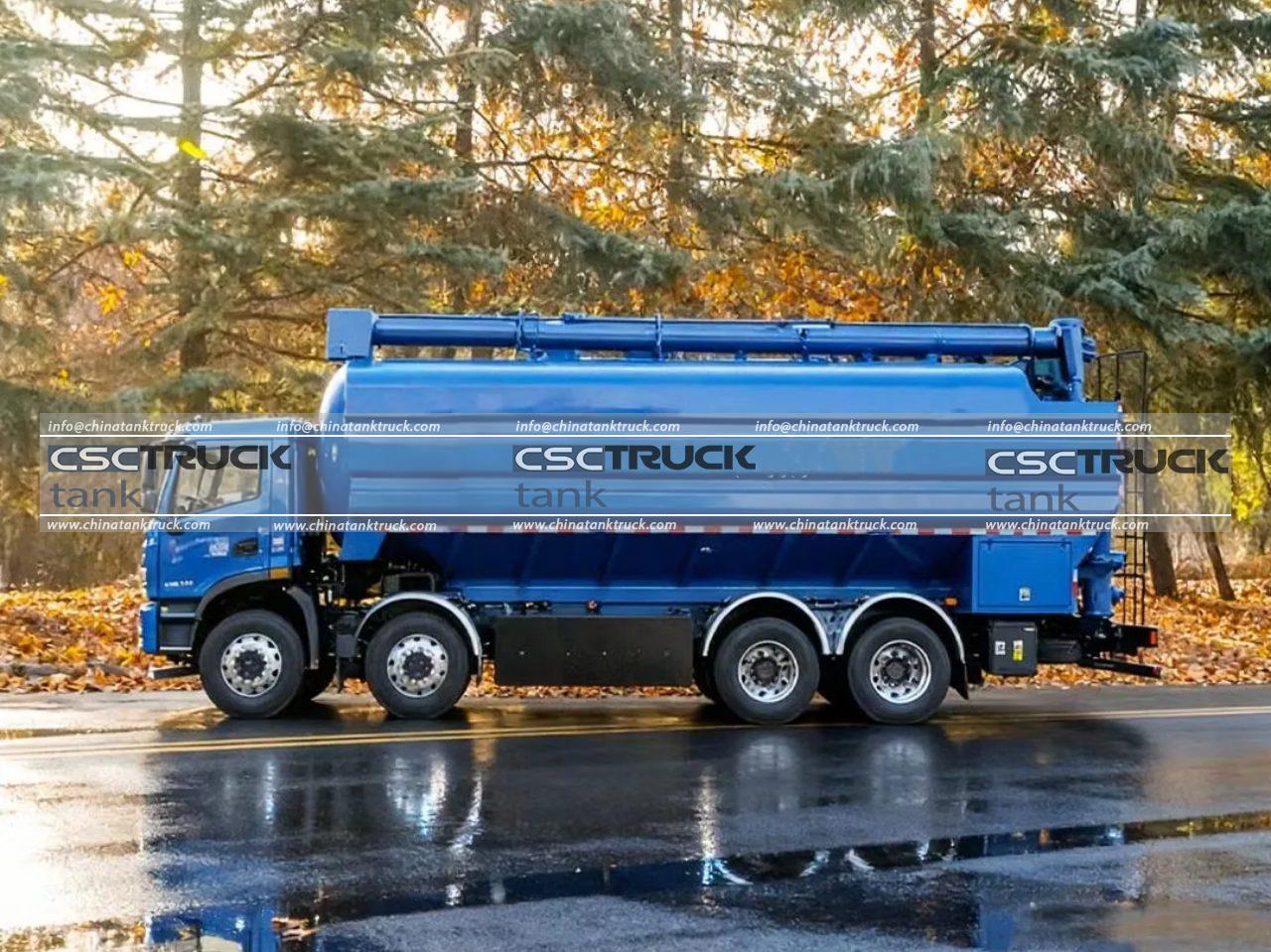 Electric 43 CBM Bulk Feed Tank Truck (3) Electric 43 CBM Bulk Feed Tank Truck (3)