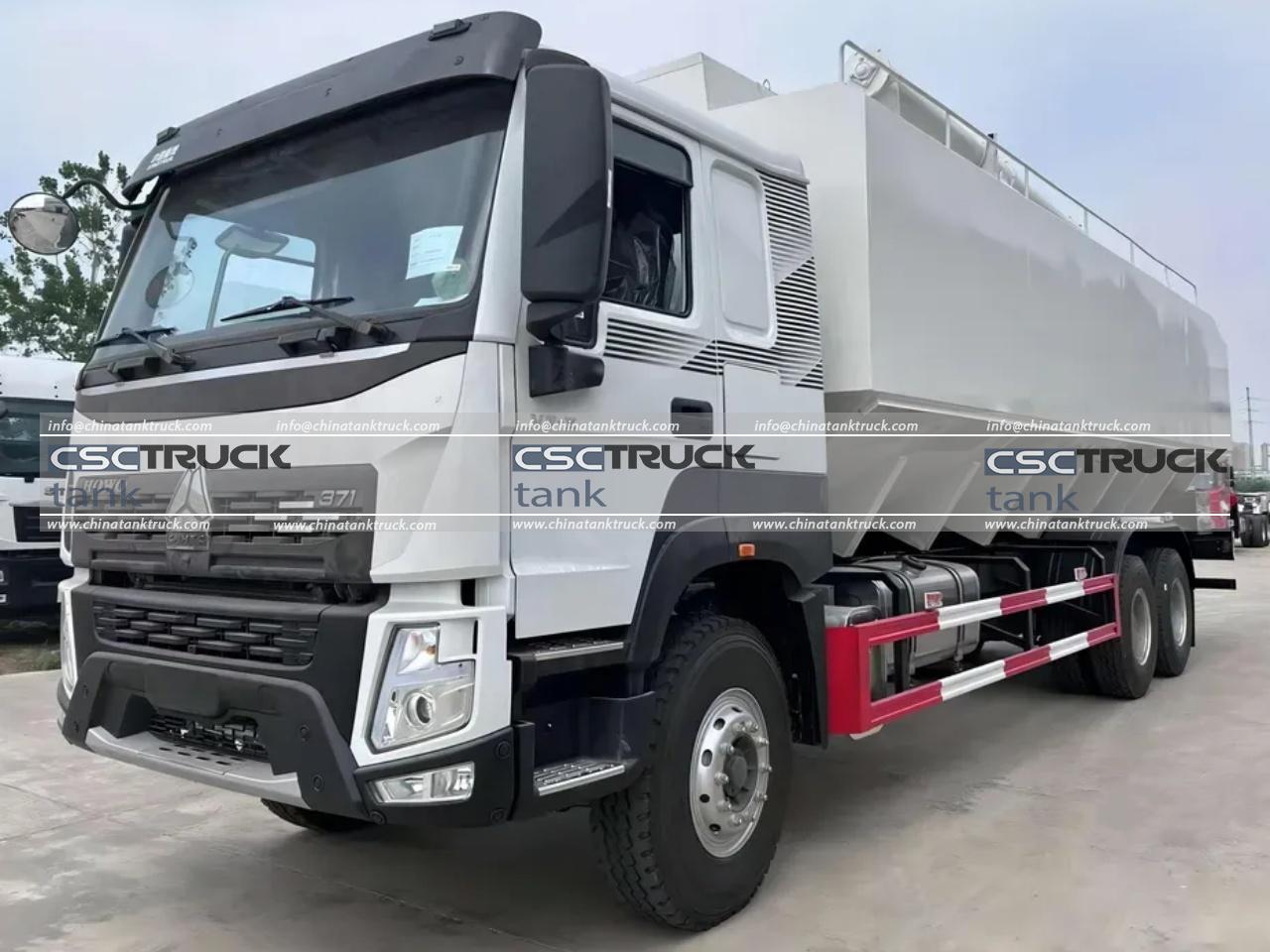 HOWO 10 Wheelers 30 CBM Dry Bulk Tank Truck
