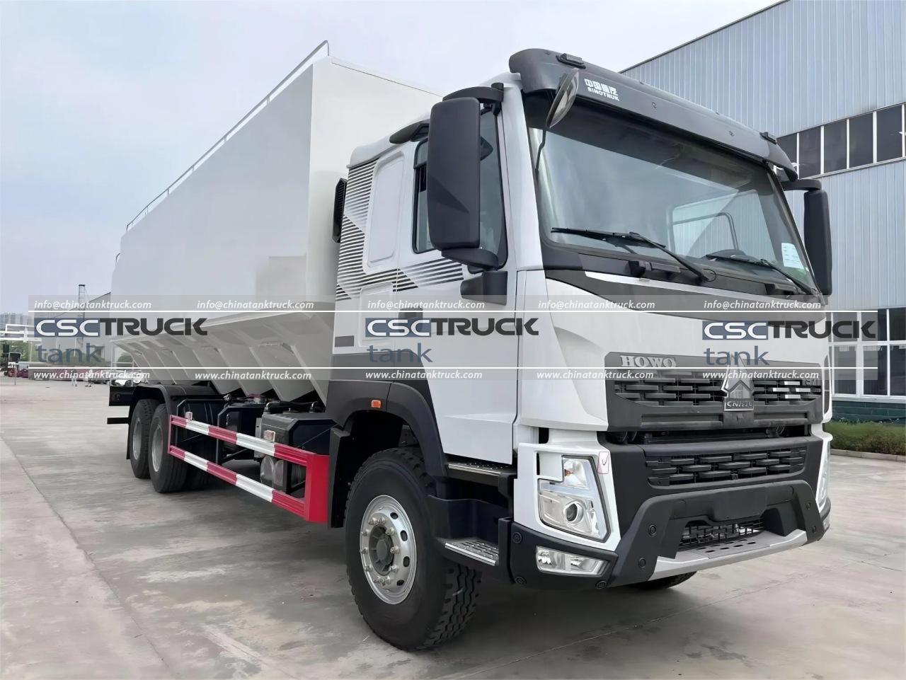 HOWO 10 Wheelers 30 CBM Dry Bulk Tank Truck (2)