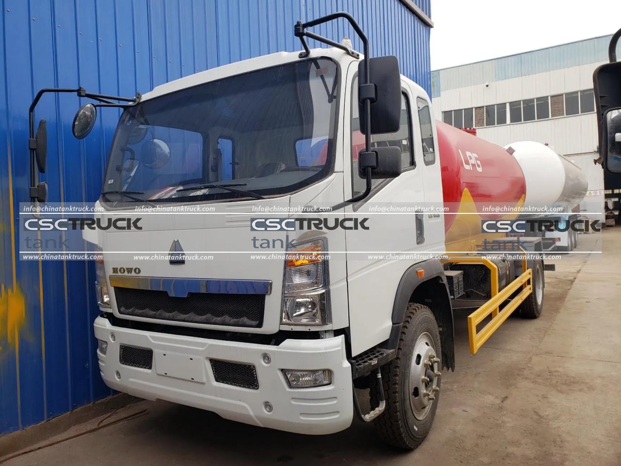 HOWO 15 CBM LPG Transport Truck