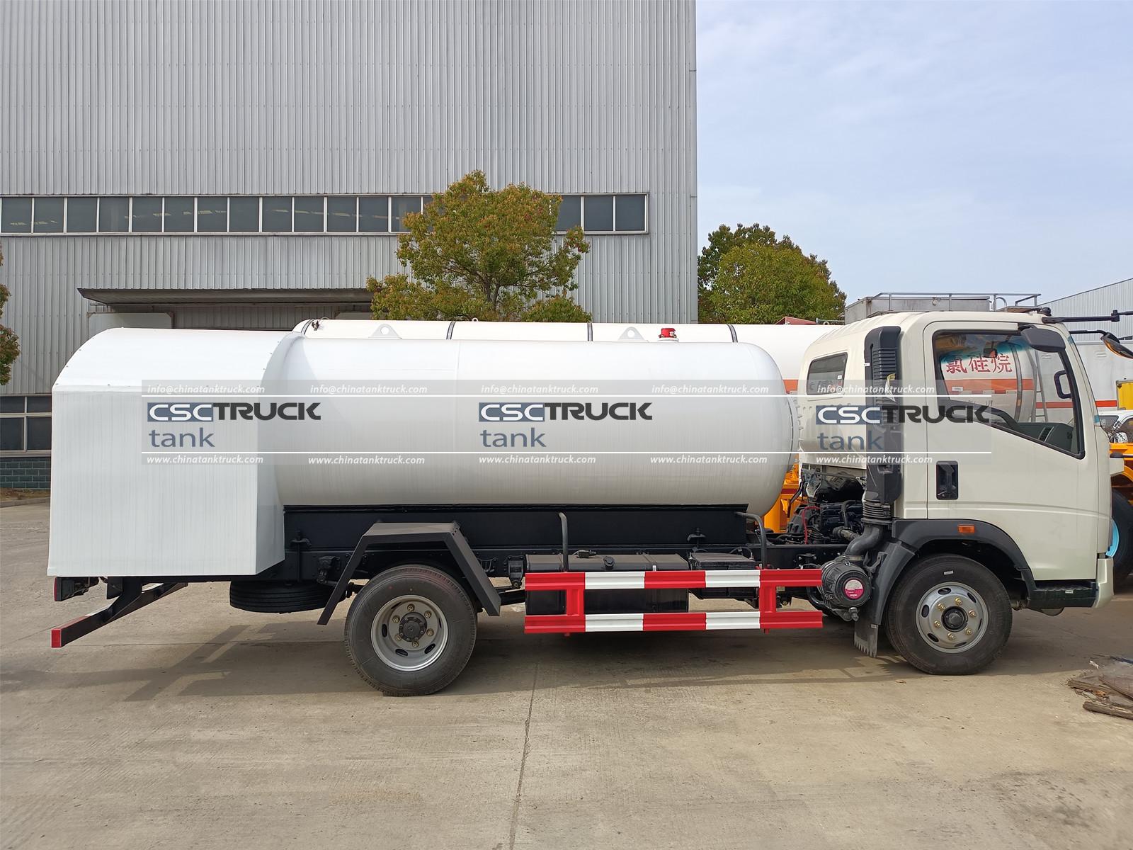 HOWO 2 Ton LPG Bobtail Truck