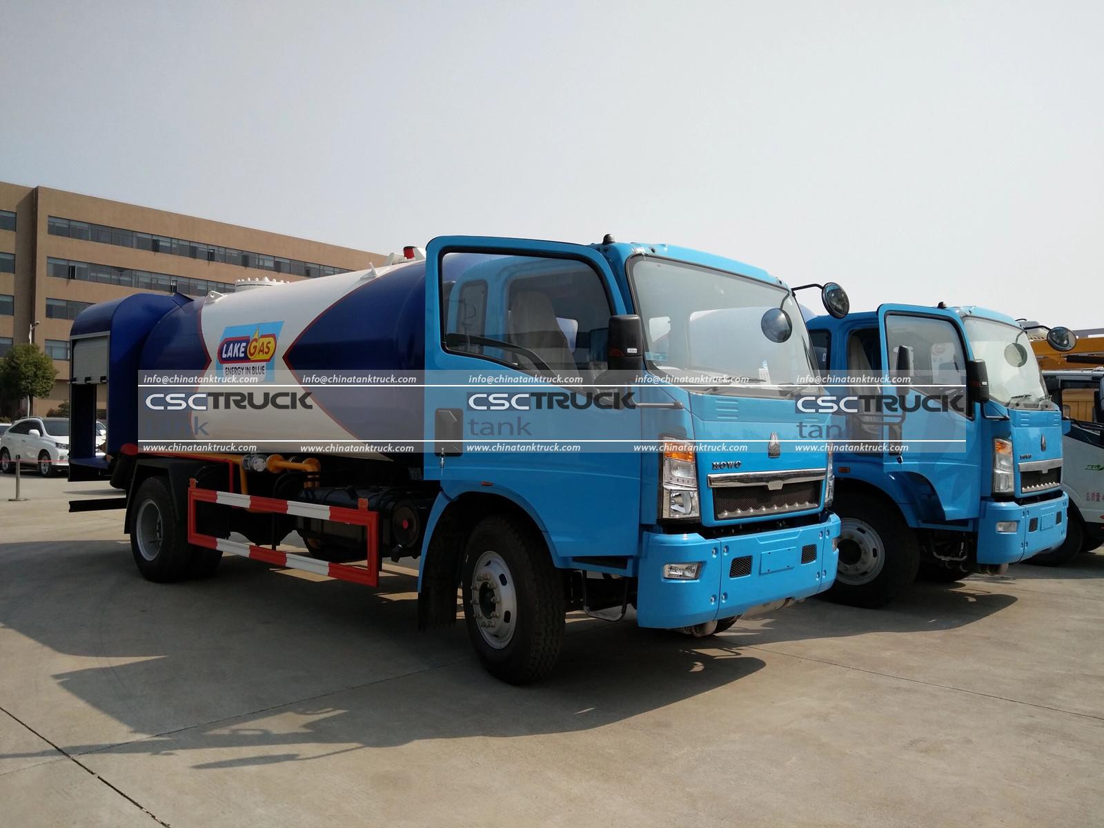 HOWO 5 Ton LPG Bobtail Truck Tractor HOWO 5 Ton LPG Bobtail Truck Tractor