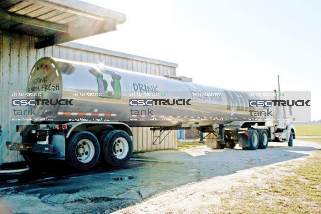 Milk tank truck