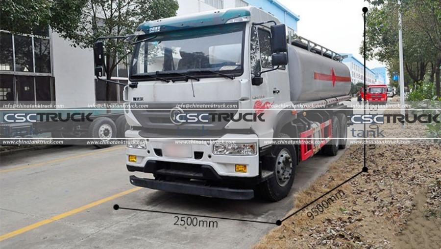 Review of the SINOTRUK Steyr 6x4 17 CBM Fuel Tanker Truck Exterior and Bodywork