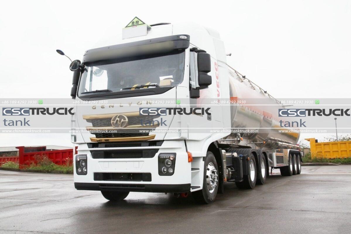 SAIC IVECO Hongyan C500e Fuel Tanker Truck — Intelligent Body Protects Your Safety!