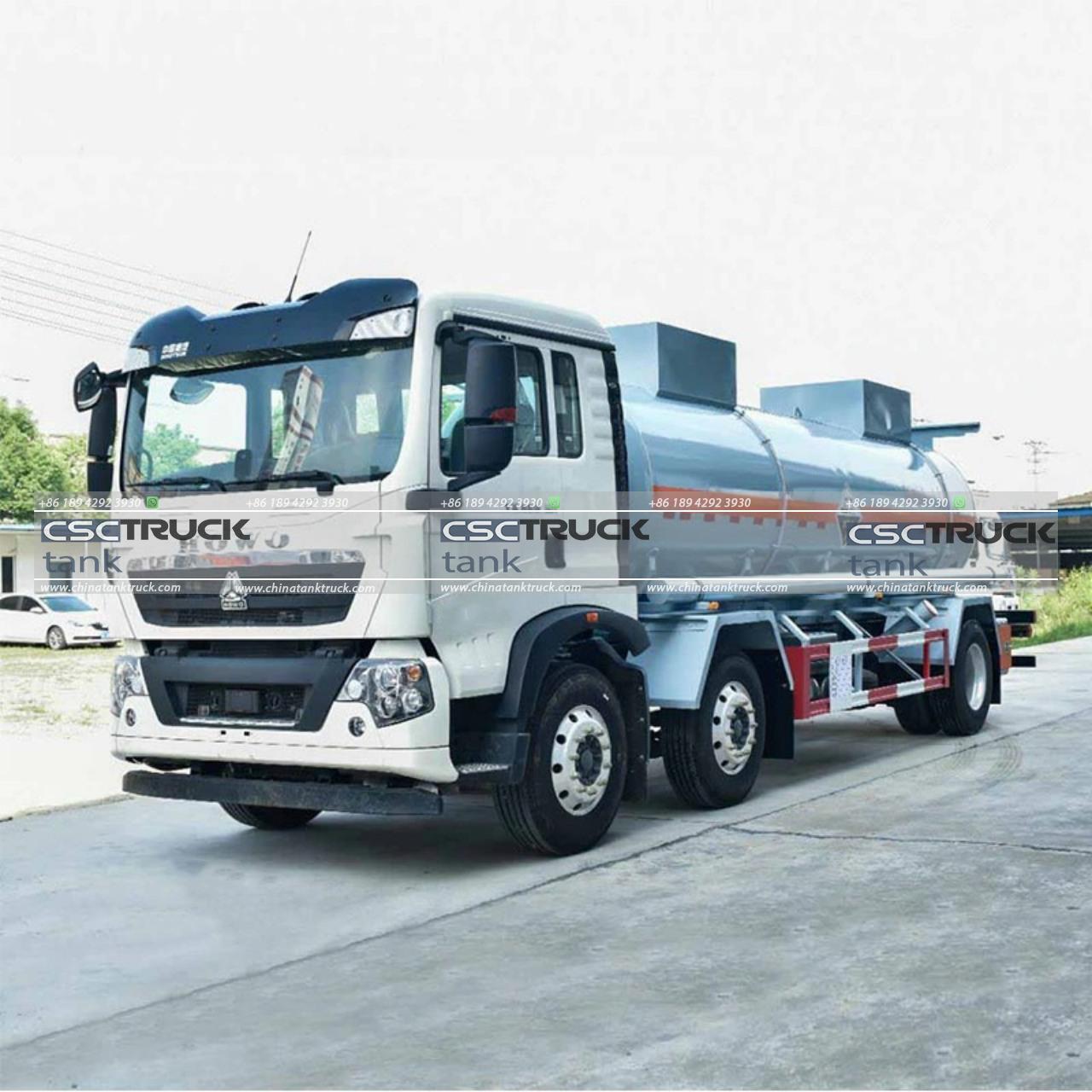 HOWO 14 CBM Corrosive Tank Truck